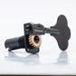 single bass key front view black