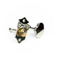 Allparts Top Tier open back key single front view nickel