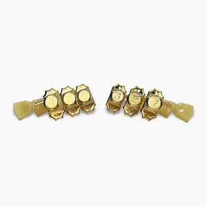 Allparts Top Lock vintage 3x3 locking set view  gold