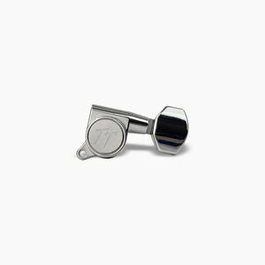 Allparts Top Tier modern 6IL single front view  chrome