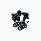 Allparts Top Tier single key back and hardware view black