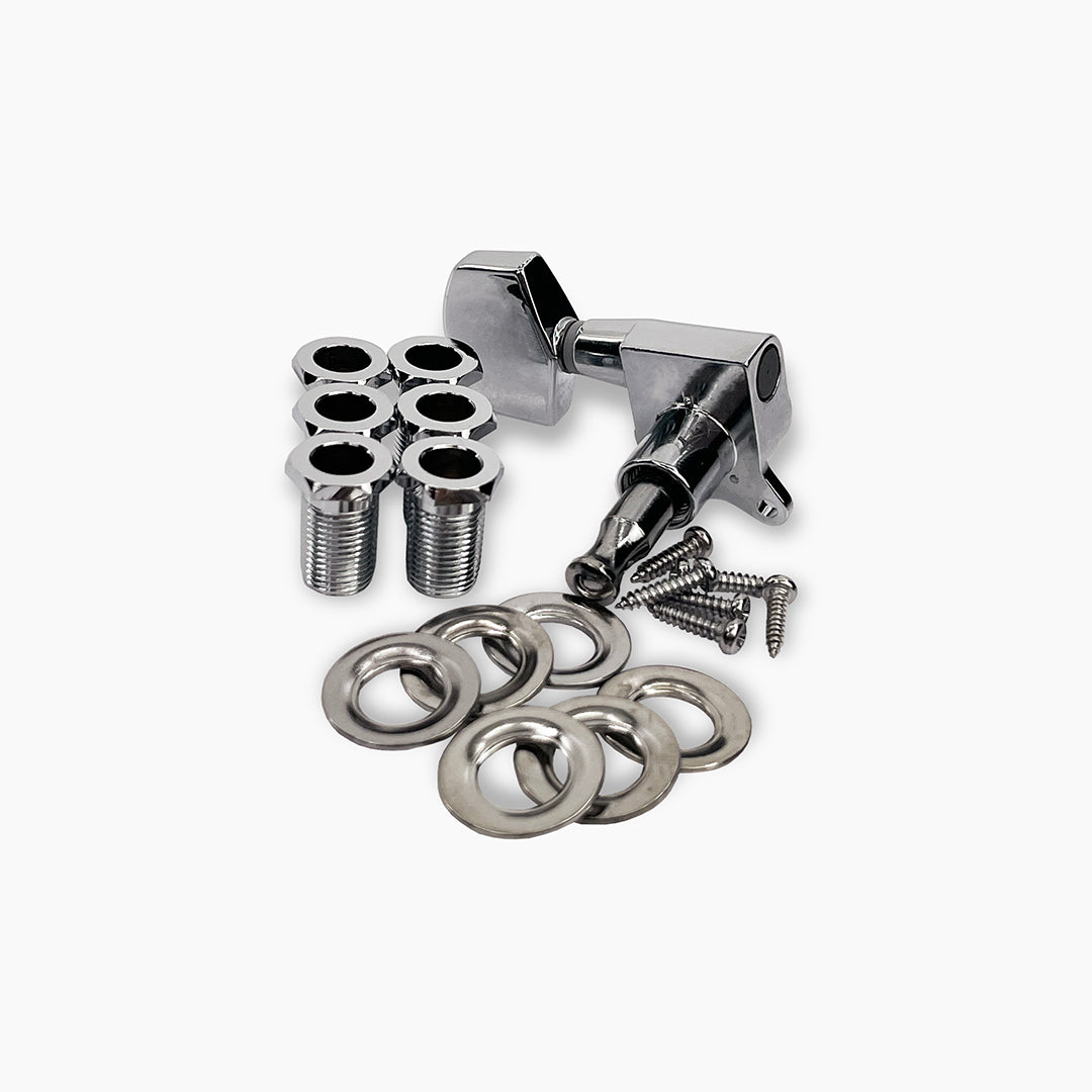 Allparts Top Tier single key back and hardware view chrome