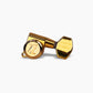 Allparts Top Lock locking tuner single front view gold