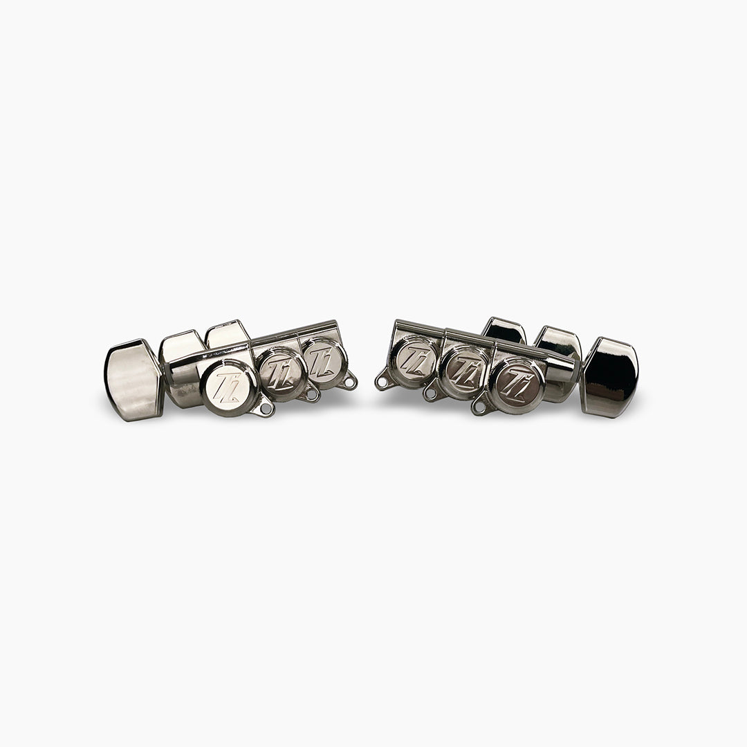 Allparts Top Lock locking tuner set view nickel
