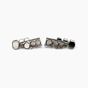 Allparts Top Lock locking tuner set view nickel