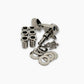 Allparts Top Lock tuner back and hardware view nickel