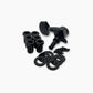 Allparts Top Lock tuner back and hardware view black