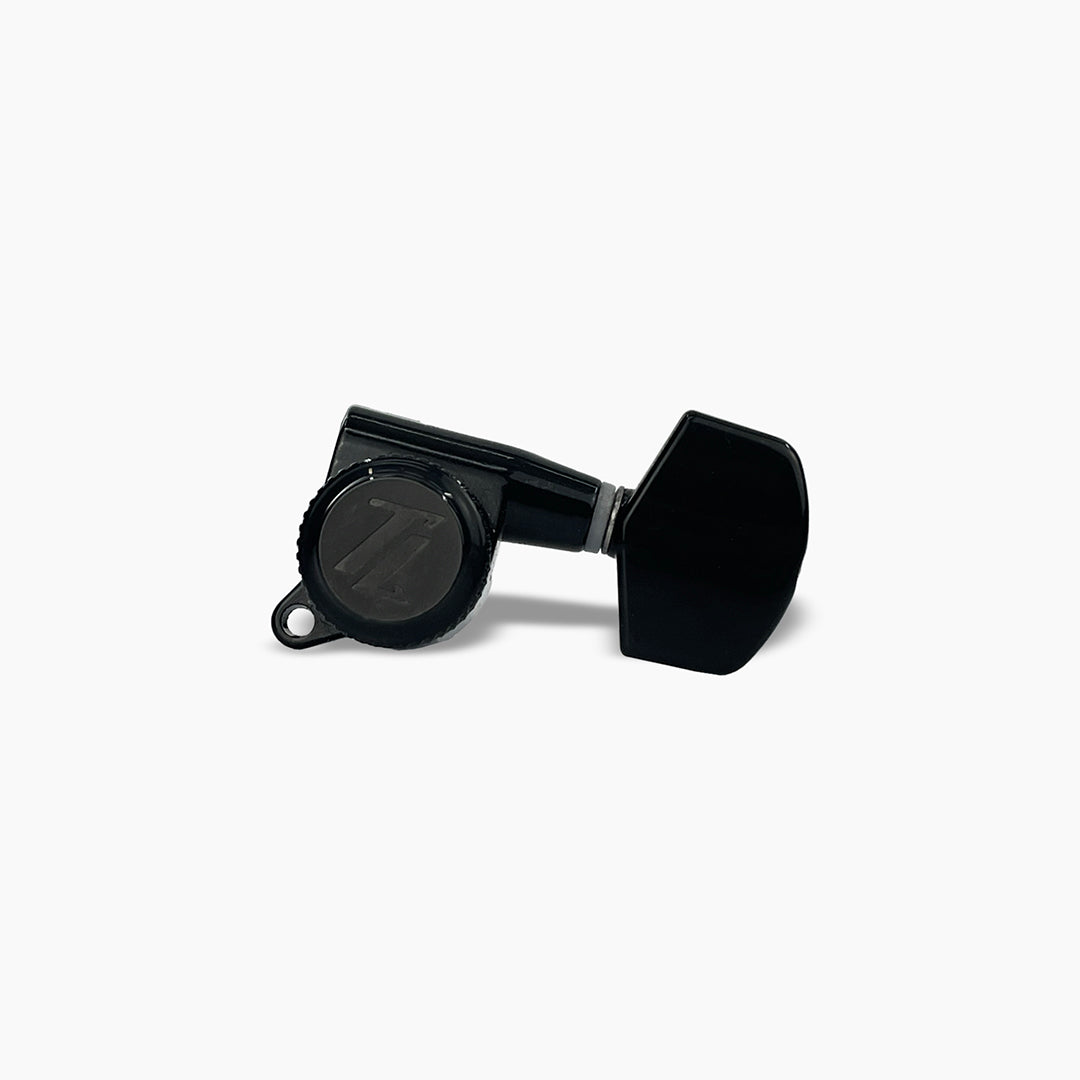 Allparts Top Lock locking tuner single front view black