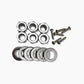 Allparts Top Lock Modern hardware view chrome