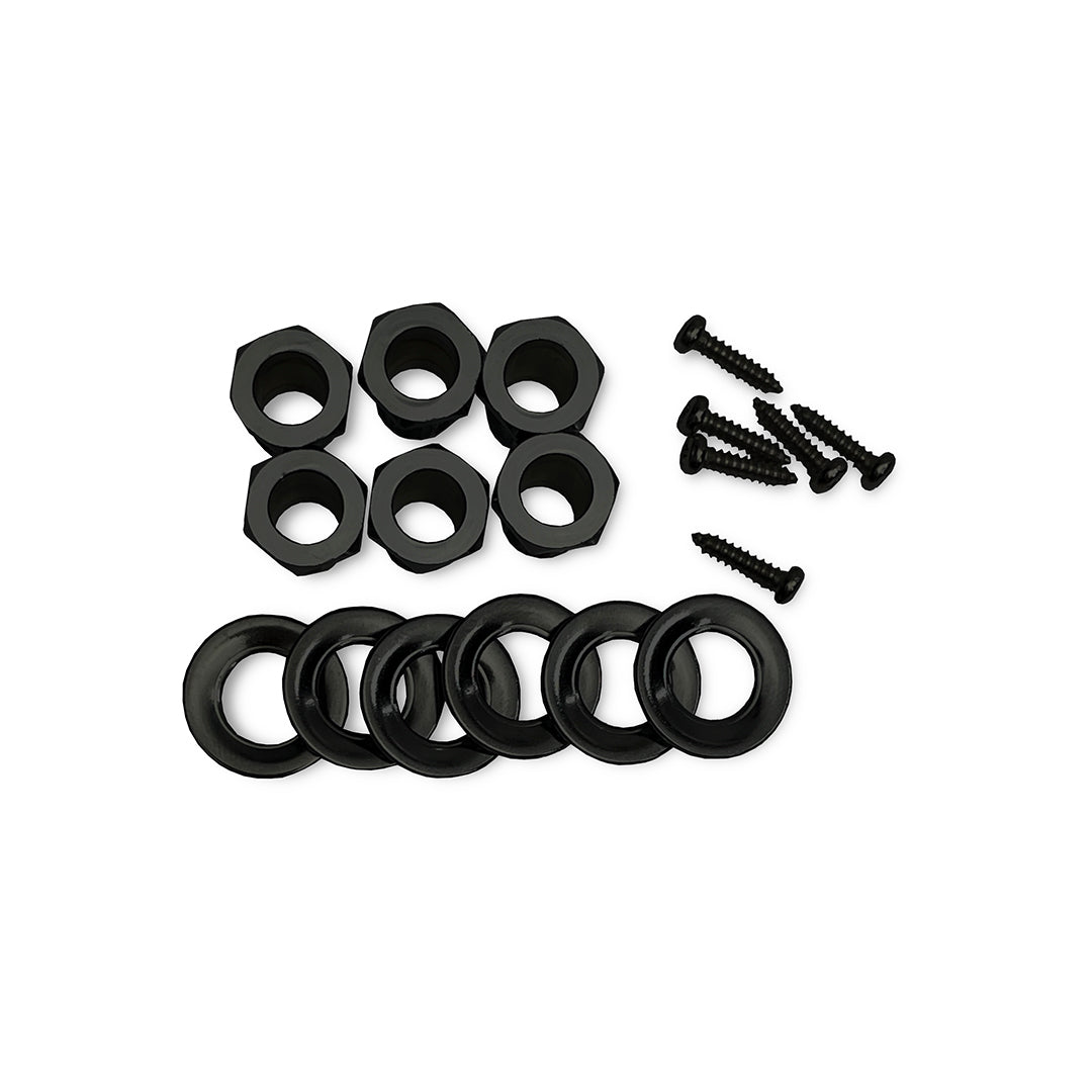 Allparts Top Tier hardware set view black