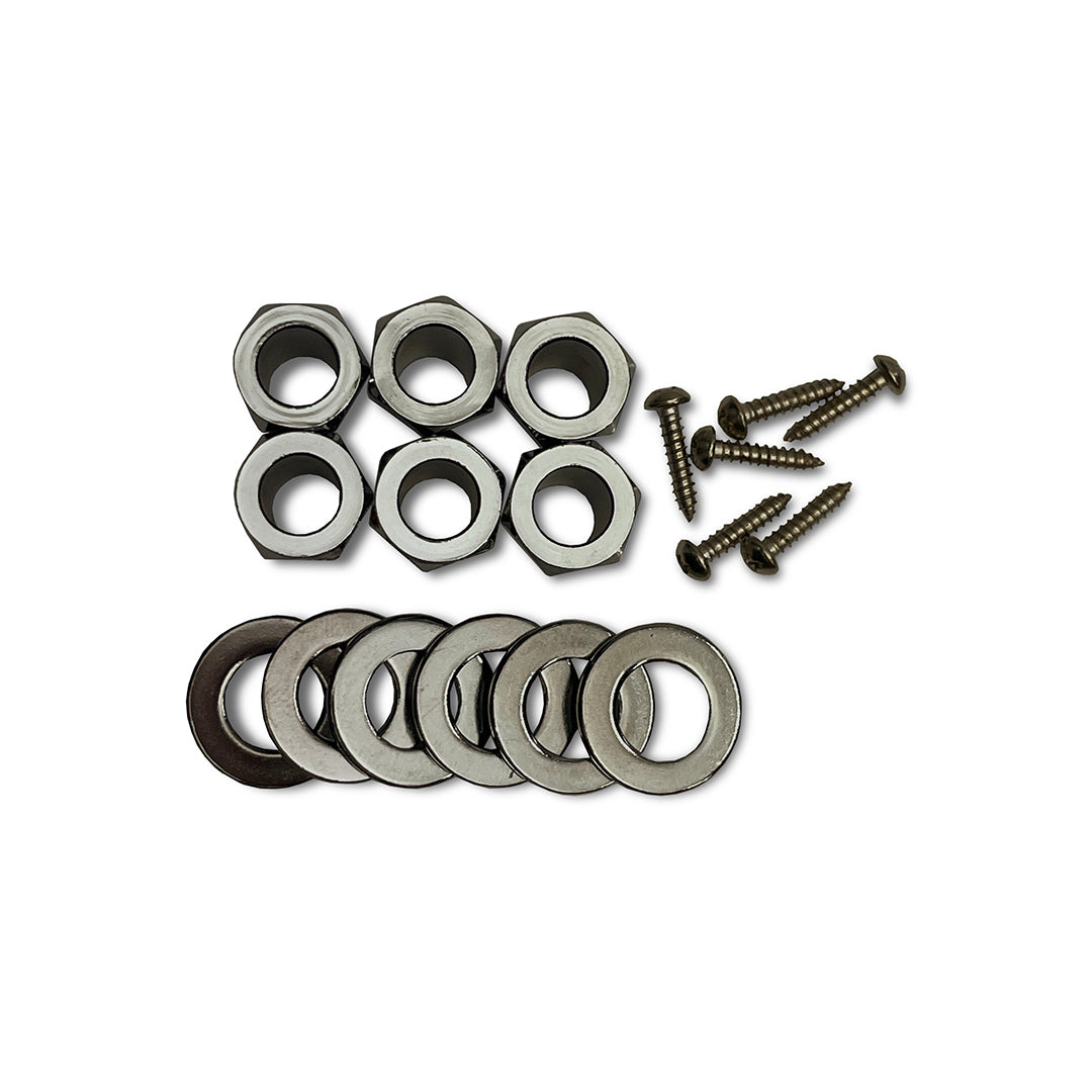 Allparts Top Lock Modern hardware view nickel