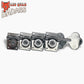 4 inline styled chrome bass keys