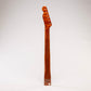 roasted flame maple tele neck back view