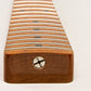 roasted flame maple tele neck heel view