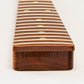 roasted flame maple tele neck heel view