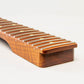 roasted flame maple tele neck angled heel view