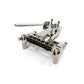 Certano Honky Tonk Special Tailpiece with Badass Wraparound Bridge Metric - Nickel - On Studs