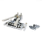 Certano Honky Tonk Special Tailpiece with Badass Wraparound Bridge Metric - Chrome - Next to Studs