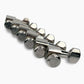 Allparts Top Lock Modern mid size locking front view set nickel