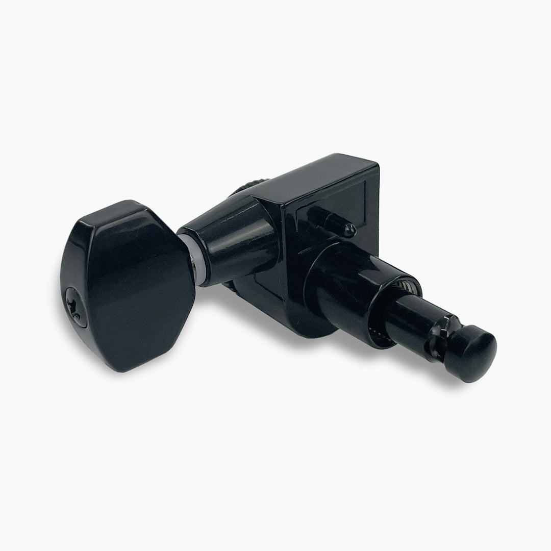 Allparts Top Lock Modern mid sized locking single back view black