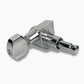 Allparts Top Lock Modern mid sized locking single back view chrome