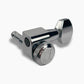 Allparts Top Lock Modern mid sized locking single front view chrome
