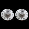 Allparts Witch Hat Tone Knobs (2 pcs) - White