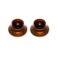 two bell knobs volume 0 to 11 amber