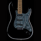 full body view of guitar with black vegatrem bridge