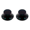 Allparts Vintage Style Tinted Bell Knobs (2 pcs) - Green tint