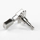 Allparts Top Tier vin mod 3x3 keys w/ keystone button single back view chrome
