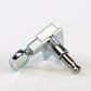 Allparts Top Tier 6 in-line staggered post keys w/ oval button single back view chrome