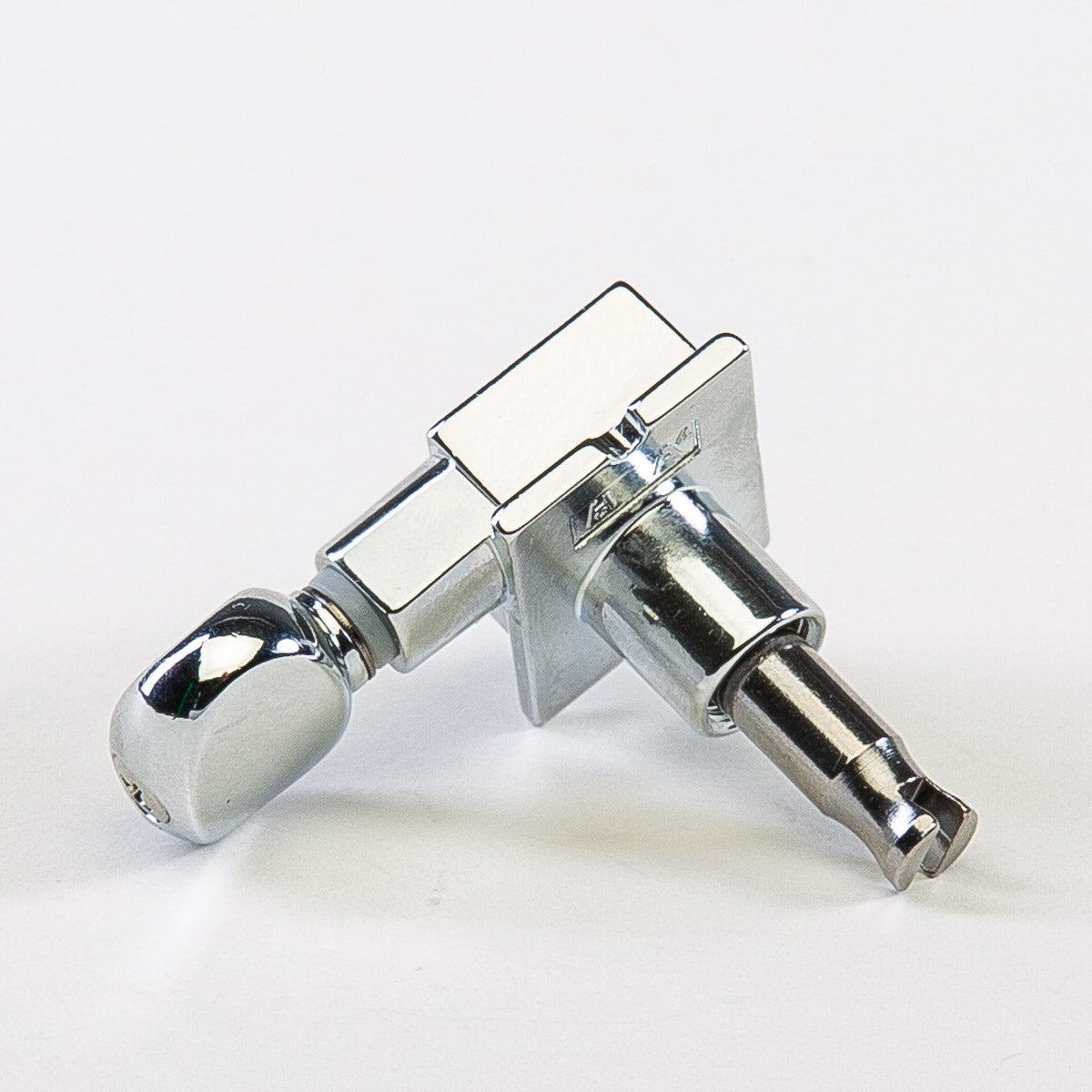 Allparts Top Tier 6 in-line staggered post keys w/ oval button single back view chrome
