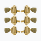 6 gold guitar tuning keys with stripes 