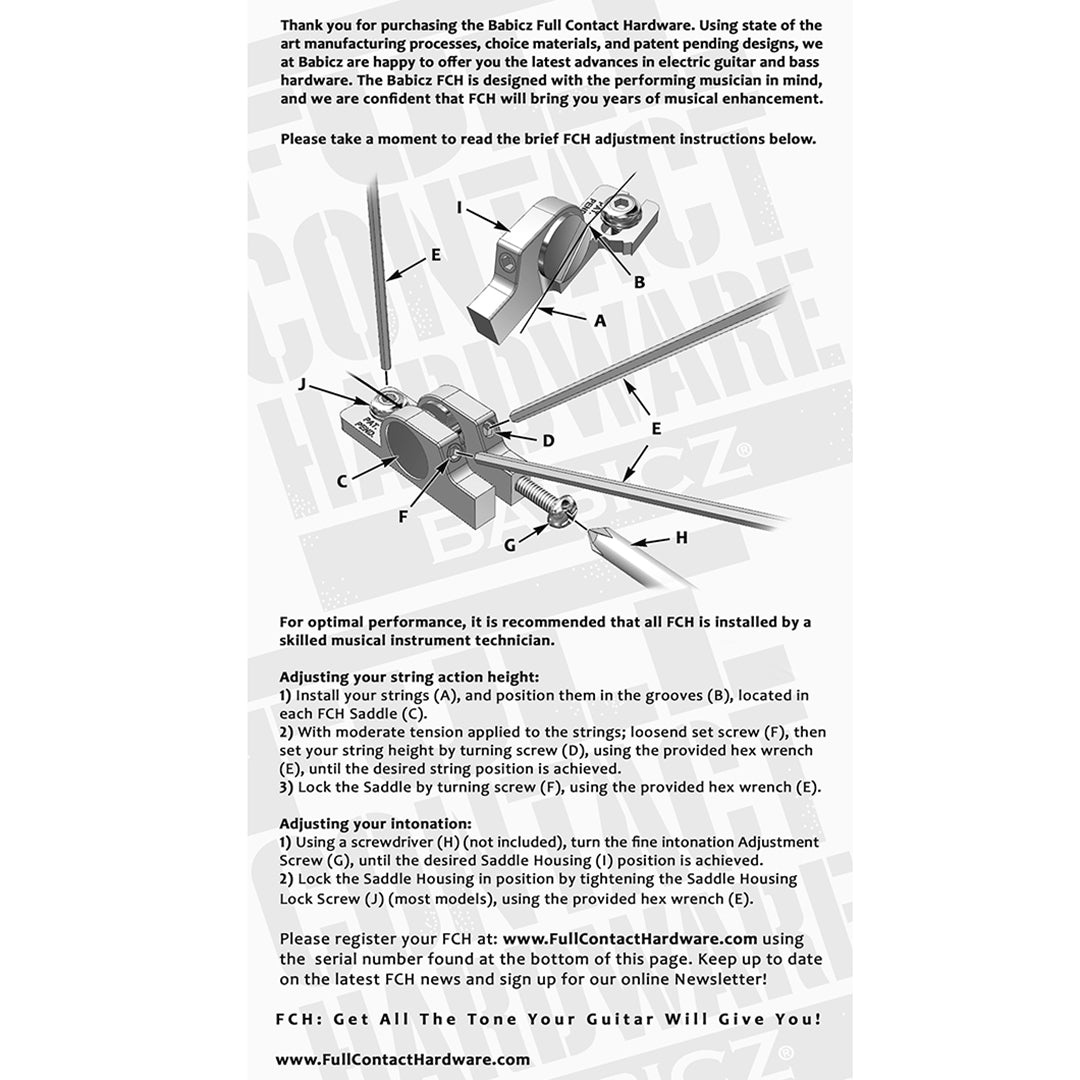 continued instructions for FCH bridge